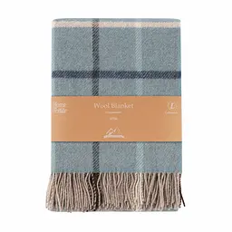 Плед Ardesto Leonardo Alpina 140x200 см 100% вовна блакитний pbe0050501 - мініатюра 2