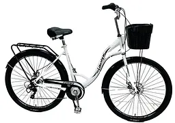 Велосипед міський 28'' LR-28014 Corso «Liberty» + кошик, сталева рама 20'', Shimano 7 швидкостей (6800076280146)