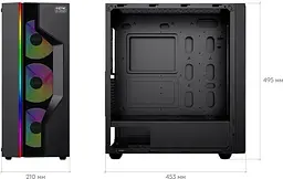 Корпус RZTK PcCooler Master RP300 Mesh ARGB 4F (RP300 Mesh) Б/в - мініатюра 14