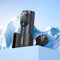 Автомобільний відеореєстратор Hoco DV8 2K Display Hidden with Rear Camera Black (6942007623384) [136872] - мініатюра 7