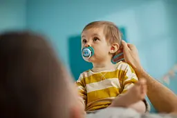 Пустушка Avent ортодонтична Ultra Air I love для хлопчиків 6-18 міс 2 шт SCF080/03 - мініатюра 5