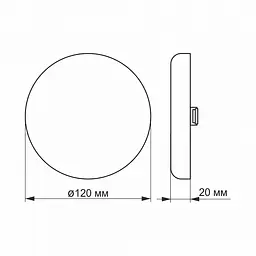 LED світильник безрамковий круглий VIDEX 15W 4100K - мініатюра 3