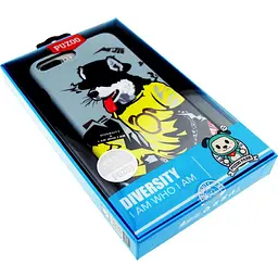 Чохол-накладка PUZOO TPU Glossy Surface IMD Hip Hop iPhone 7 Plus/8 Plus RAP Alaskan Grey - мініатюра 2
