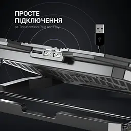 Охолоджувальна підставка для ноутбука GamePro Black (CP626) - мініатюра 7