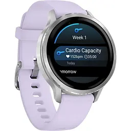 Смарт-годинник Garmin Venu 4 41mm Silver with Periwinkle Silicone Band (010-03013-01) [146405] - мініатюра 5