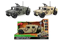 Іграшкова машинка позашляховик військовий Hummer 1:16 Автопром світлозвукові ефекти AP9909AB, в коробці 28,5х17,5х13 см