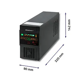Джерело безперебійного живлення з модифікованою синусоїдою Qoltec QLT650 360W 600VA LED, AVR, RJ45, 2xSchuko, 1x12V 7Ah - мініатюра 4