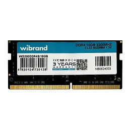 Модуль пам'яті для ноутбука SoDIMM DDR4 16GB 3200 MHz Wibrand (WI3200DDR4S/16GB)