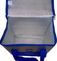 Туристична термосумка WARM BAG MC-1059 на 25 л для продуктів та напоїв 37×20×34 см Синя - мініатюра 2