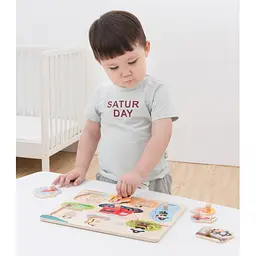 Пазл дерев'яний New Classic Toys Пожежна бригада, 8 частин (10433) - мініатюра 5