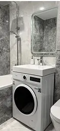 Умивальник акриловий для пральної машини EK-05 60х52см - мініатюра 2