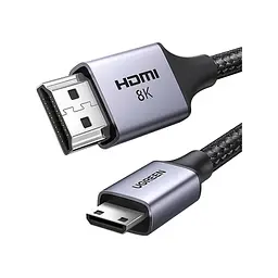 Кабель мультимедійний Ugreen HDMI M - HDMI mini M 8K чорний 1 м (15514)