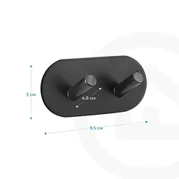 Гачок клейкий Fabrika Lux Double Black - мініатюра 4