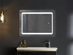 Дзеркало Mixxus TWEE MR09-80x60-REVERSE з LED Touch, Anti-fog, димером, регулюванням яскравості (MI6660) - мініатюра 5
