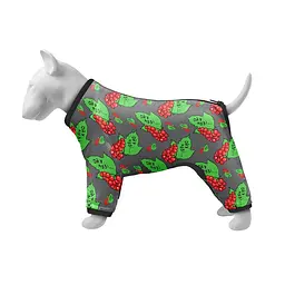 Дощовик для собак WAUDOG Clothes малюнок Калина, S30, В 57-59 см, С 44-46 см