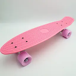 Пенні борд скейт 55х15см до 80кг ABEC 7 матові колеса скейтборд Penny Board Pastel Series рожевий - мініатюра 3