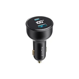 Автомобільний зарядний пристрій HAVIT HV-CC100W 100W USB+USB-C HAVIT (28099-000)