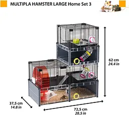 Клітка Ferplast Multipla Hamster Large для хом`яків та мишей - мініатюра 5