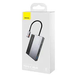 Адаптер USB Хаб Baseus Magic Multifunctional Type-C HUB with Retractable Clip Standard Edition CAHUB-DA0G - мініатюра 8