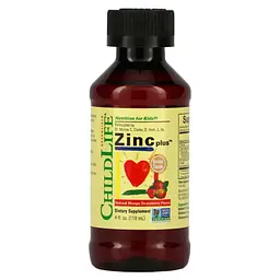 Цинк для Дітей в рідкій формі Zinc Plus - 118мл Манго-Полуниця