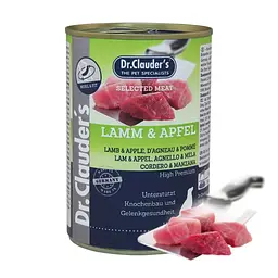 Консерви для собак Dr. Clauder's Selected Meat Lamb & Apple з ягнятком та яблуком, 400 г