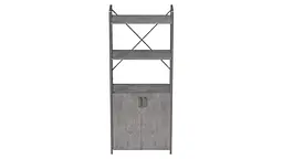 Етажерка 3/60 Ferrum-decor Серії Конект із тумбою 144x60x28 Сірий ДСП Бетон (FRD-104462) - мініатюра 4