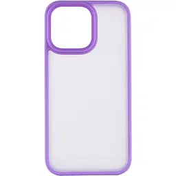 TPU+PC чохол Metal Buttons для Apple iPhone 14 Pro 6.1" Бузковий - мініатюра 2