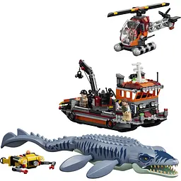 Конструктор LEGO Jurassic World Напад мозазавра на човен 703 ел. (77983) - мініатюра 5