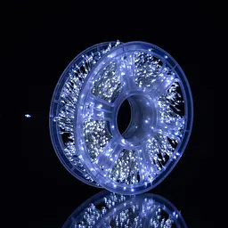 Новорічна гірлянда кімнатна роса Garlando D1500L50MWW 50 м 1500 LED Хвойна лапа білий провід Біле сяйво  - мініатюра 9