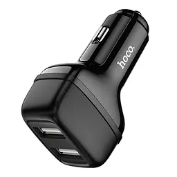 АЗП Hoco Z36 Leader 2.4A (2USB-A) Чорний - мініатюра 2