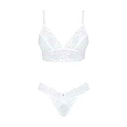 Еротичний комплект Obsessive Heavenlly 2-pcs set M/L, бюстгальтер і танга - мініатюра 3