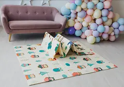 Дитячий двосторонній складаний килимок Poppet Морський сезон і Зимові сови, 150х180 см (PP007-150) - мініатюра 6