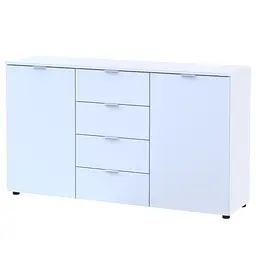 Комод Doros Рон 5 Білий 2 фасади 4 шухляди 140х38х81 (44900223) - мініатюра 2