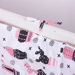 Захисний борт в ліжечко MirSon Kids Time 18-0004 Pink Cactus, білий - мініатюра 4