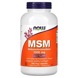NOW MSM для суглобів 1000 мг - 240 капсул