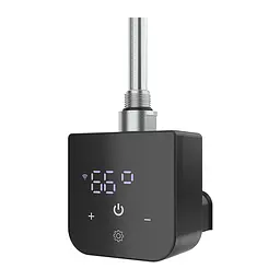 ТЕН для рушникосушки OnlyHeat Onyx Black Pro Wi-Fi 0,6 кВт (прихований монтаж), Чорний