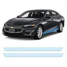 Антигравійна захисна бронеплівка за лекалами для Chevrolet Malibu IX 2016-2018 - нижня зона кузова пороги