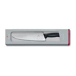 Кухонний ніж Victorinox SwissClassic Carving лезо 25см ріфл. з чорн. ручкою у подар.упак. - мініатюра 3