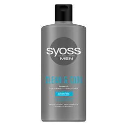 Шампунь Syoss Сlean&Cool Men з Ментолом, для нормального і жирного волосся, 440 мл