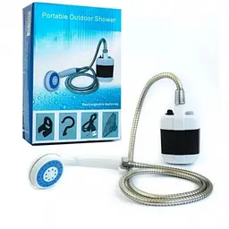 Душ портативний, кемпінговий із помпою на акумуляторі USB Travel shower 2200 mAh - мініатюра 7