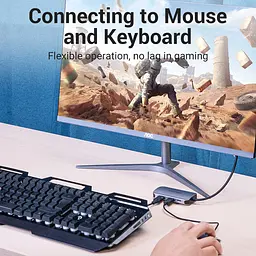 Хаб USB 3.1 Type-C -> 4хUSB 3.0/PD 100W 5-in-1 Vention - мініатюра 5