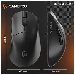 Мишка GamePro Genesis Avenger Wireless/Bluetooth/USB Black (GM096B) - мініатюра 11