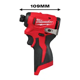 Шуруповерт ударний акумуляторний безщітковий 1/4'' HEX MILWAUKEE, M12 BLIDRC-202С, 124Нм - мініатюра 2