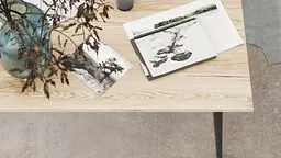 Стіл журнальний Монтана Ferrum-decor 45x100x50 Чорний метал ДСП Дуб Сан-Марино 16 мм (FRD-106716) - мініатюра 2