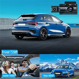 Автомобільний відеореєстратор Y-18 (3 камери) Wi-Fi Full HD - мініатюра 5