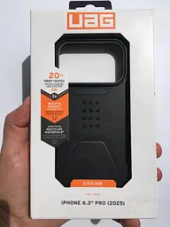 Чохол протиударний UAG Civilian MagSafe для iPhone 17 Pro Black 114545114040 - мініатюра 2