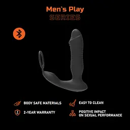 Масажер простати - Erospace Men’s Play Thrusting Prostate Massager APP Controlled B5 - мініатюра 2