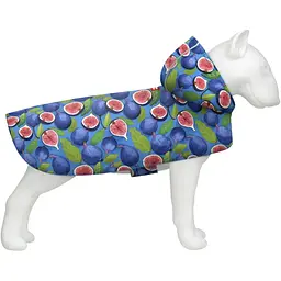 Дощовик-накидка з капюшоном для собак Waudog Clothes Інжир S А 32-35 см B 41-52 см С 26-33 см