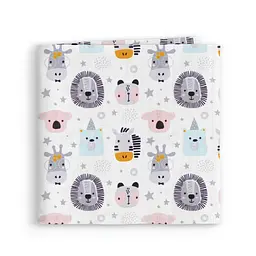 Пелюшки муслінові Cosas Safari Animals 75x100 см, рожеві - мініатюра 2