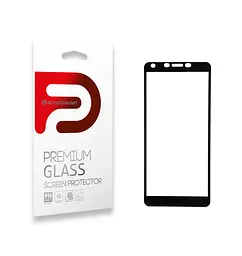 Захисне скло для TECNO POP 2F (B1F), Full Glue, 2.5D, на весь екран, глянцеве, загартоване 9H, повне проклеювання по всій поверхні, з чорною рамкою, протиударне, ArmorStandart (ARM57584)